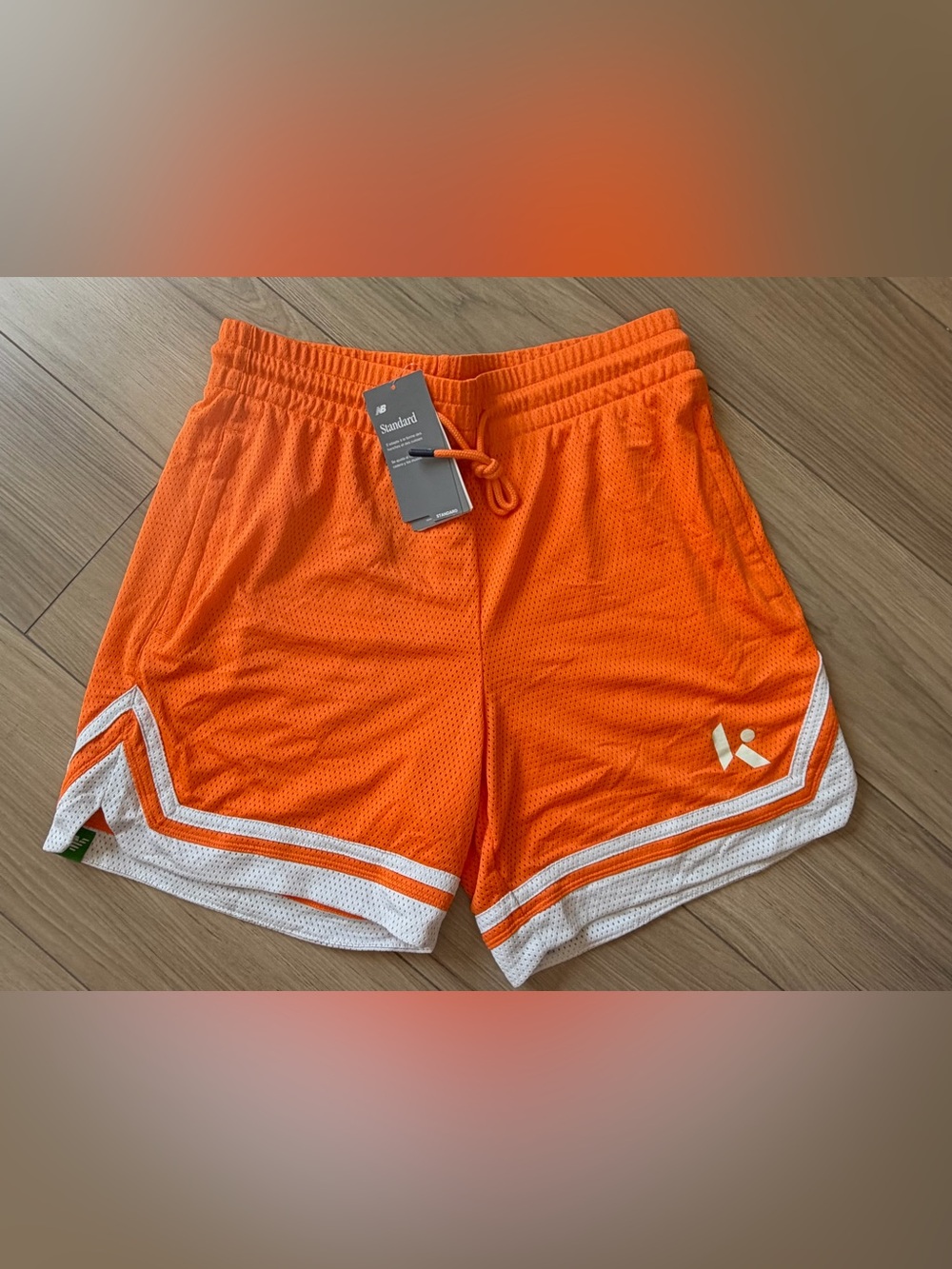 Klutch Athletics x New Balance Pregame Chill Men's Orange Athletic Mesh Shorts M